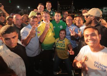 O presidente participou de comício em Manaus. Foto: Diego Peres