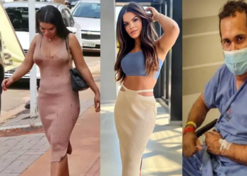 Daisa Silva chegou com manchas de sangue pelo corpo. Foto: Reprodução