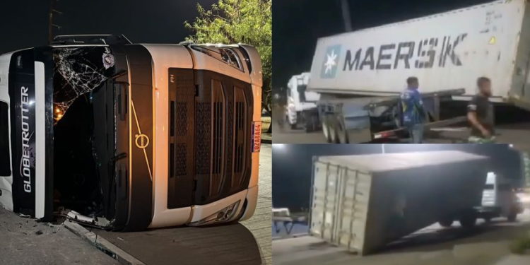 O acidente aconteceu na noite de sexta-feira (9). Foto: Reprodução