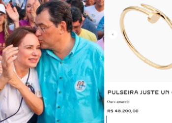 A pulseira é da marca Cartier. Foto: Reprodução