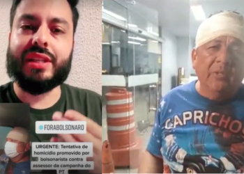 A equipe de campanha estava em caminhada. O caso foi registrado na delegacia. Foto: Reprodução