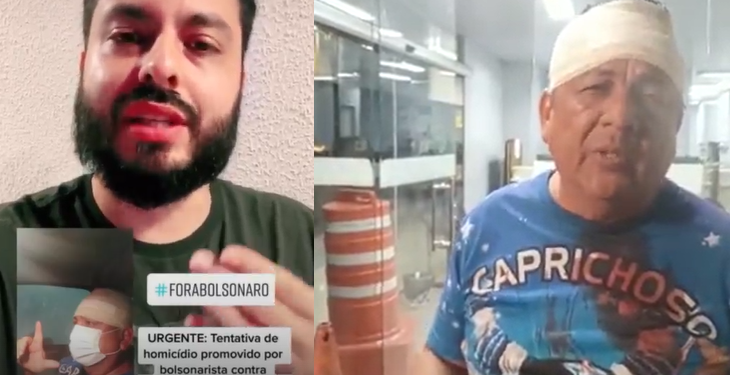 A equipe de campanha estava em caminhada. O caso foi registrado na delegacia. Foto: Reprodução