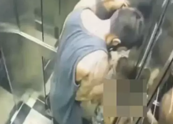 Uma das agressões ocorreu no elevador. Foto: Reprodução