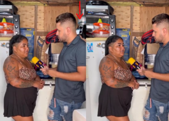 Neste sábado, a mulher fez outro vídeo negando tudo. Foto: Reprodução