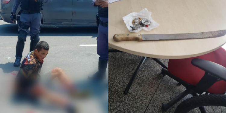 O homem foi baleado no pé. Foto: Reprodução