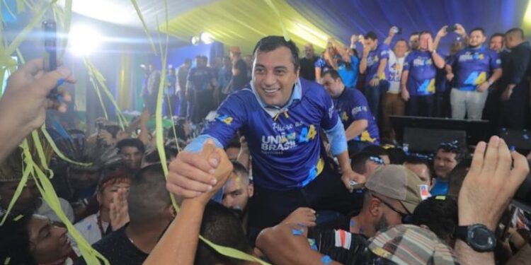 O candidato foi reeleito governador do Amazonas. Foto: Reprodução