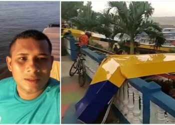 O acidente ocorreu na última sexta-feira e o mototaxista chegou a ser socorrido. Foto: Reprodução