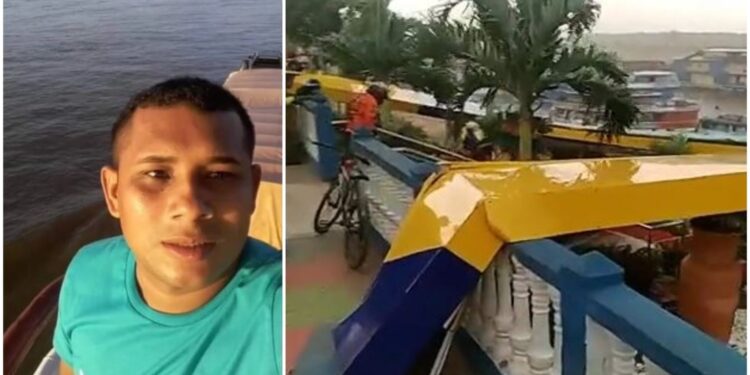 O acidente ocorreu na última sexta-feira e o mototaxista chegou a ser socorrido. Foto: Reprodução