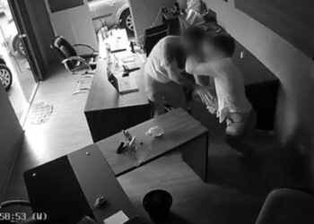 O crime foi filmado por câmeras de segurança. Foto: Reprodução