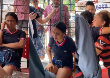 Buiú e os familiares se emocionaram na despedida. Foto: Reprodução/Instagram