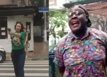 A confusão foi registrada em vídeos. Foto: Reprodução