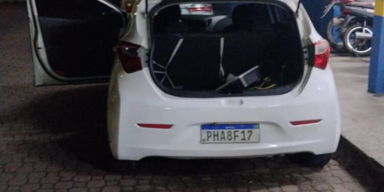 A vítima foi colocada dentro do próprio porta-malas. Foto: Reprodução