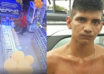 O homem foi preso após 24h de ter cometido o crime com o comparsa. Foto: Reprodução