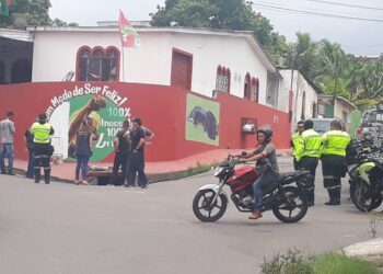 A casa fica na Zona Oeste de Manaus e a pintura foi denunciada. Foto: Reprodução