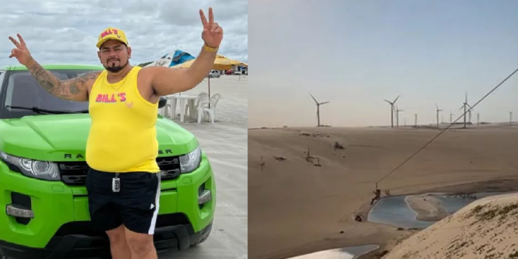 O turista estava com a companheira passando férias no Ceará. Foto: Reprodução/Redes Sociais