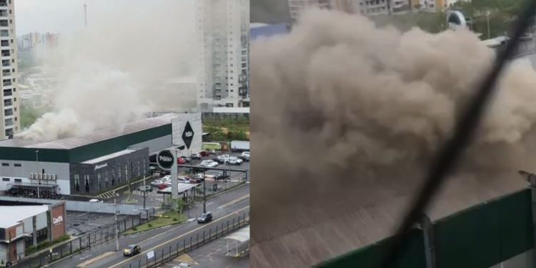 O incidente causou espanto nos moradores da região, na manhã deste sábado (22). Foto: Reprodução