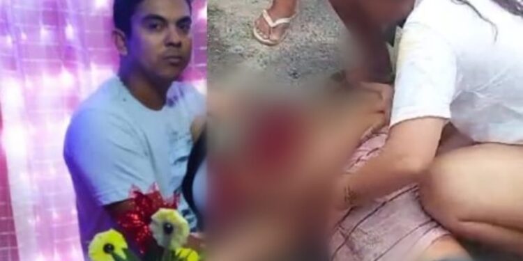 O crime aconteceu na tarde desta quarta-feira (2) e a vítima ficou agonizando. Foto: Reprodução