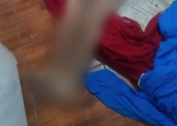 A quitinete foi invadida nesta tarde, na Zona Sul de Manaus. Foto: Reprodução