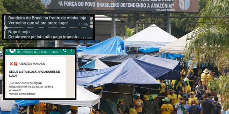 As listas já circulam por grupos de direita no WhatsApp. Foto: Reprodução