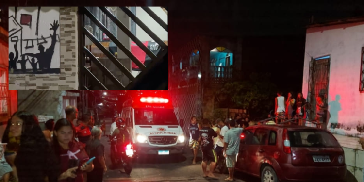 Durante o velório, os homens chegaram atirando. Foto: Reprodução