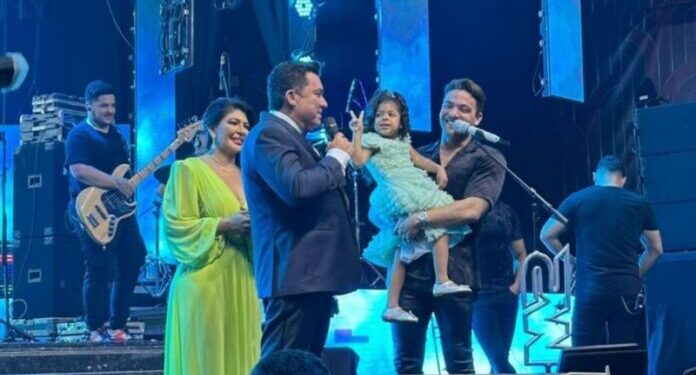 A produção luxuosa comemorava os 50 anos do empresário. Foto: Reprodução