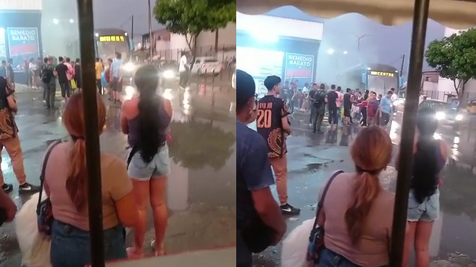 Os passageiros saíram rapidamente e ninguém se feriu. Foto: Reprodução