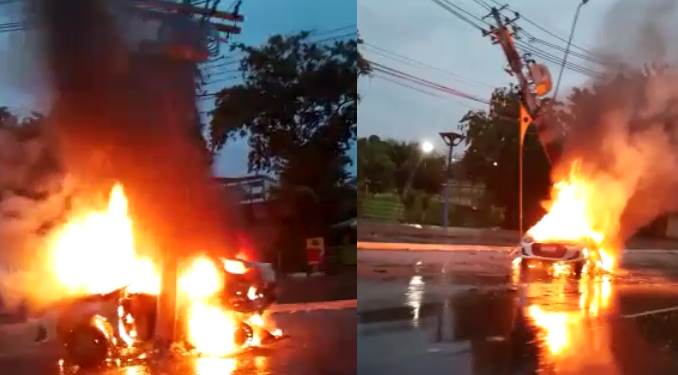 O acidente ocorreu nas primeiras horas da manhã. Foto: Reprodução