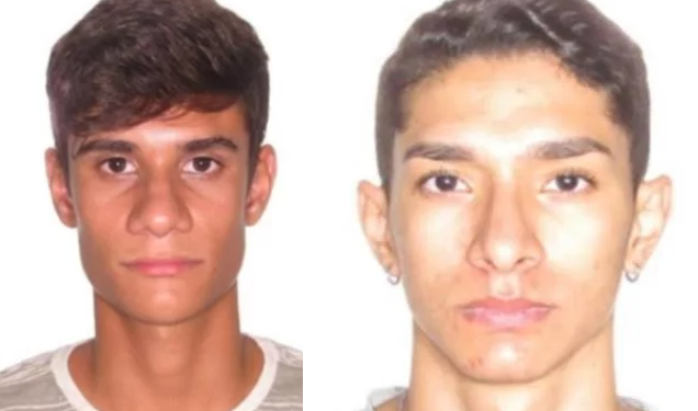 Felipe (da esquerda) atirou na cabeça do colega (direita) de farda, que morreu na hora. Foto: Reprodução