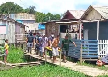 Nem se arriscando no igarapé ele deixou de ser preso. Foto: Divulgação