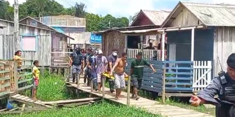 Nem se arriscando no igarapé ele deixou de ser preso. Foto: Divulgação