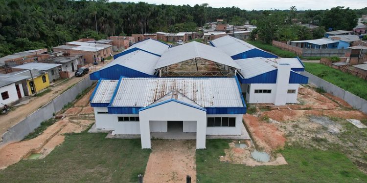 A creche está sendo construída no bairro Santa Etelvina, Zona Norte. Foto: Dhyeizo Lemos / Semcom