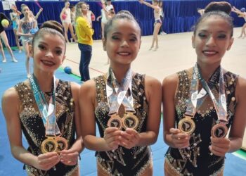 Com o resultado das amazonenses na categoria AC4 (de 13 a 14 anos), o Brasil ficou em primeiro lugar. Foto: Mauro Neto e Divulgação/ Faar