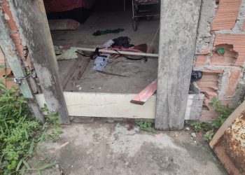 O corpo ainda não foi encontrado, mas marcas de sangue foram vistas no local. Foto: Reprodução