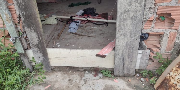 O corpo ainda não foi encontrado, mas marcas de sangue foram vistas no local. Foto: Reprodução