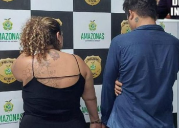 O casal foi levado ao 1º DIP por roubo majorado. Foto: Reprodução