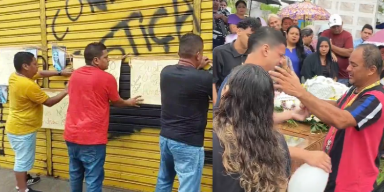O enterro aconteceu no Tarumã, Zona Oeste de Manaus, nesta tarde. Foto: Reprodução