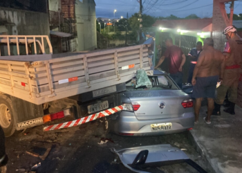 O acidente ocorreu na madrugada deste domingo e a vítima teria perdido o controle do veículo. Foto: Reprodução