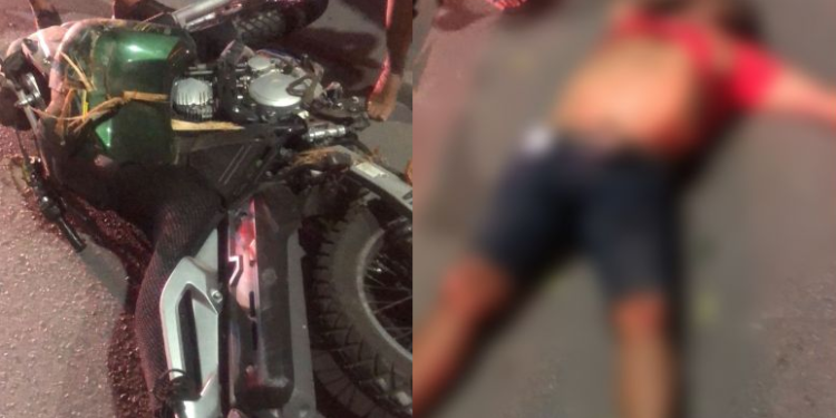 O acidente aconteceu na noite deste sábado (10) e o sargento morreu antes da chegada do Samu. Foto: Reprodução