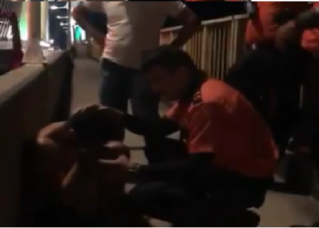 O jovem foi impedido pelos vigilantes e a família dele acionada. Foto: Reprodução