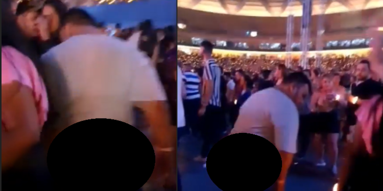 Cena inusitada aconteceu na Arena da Amazônia. Foto: Reprodução