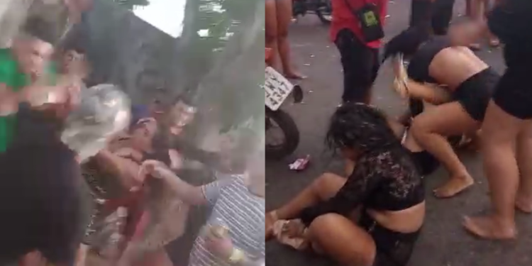 A confusão ocorreu neste sábado no município (4). Foto: Reprodução