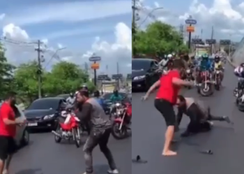 A cena foi registrada na manhã desta sexta-feira (16). Foto: Reprodução