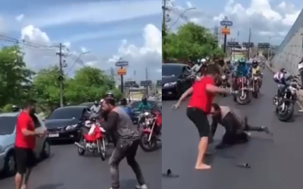 A cena foi registrada na manhã desta sexta-feira (16). Foto: Reprodução