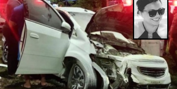 A professora ficou presa nas ferragens. Foto: Reprodução