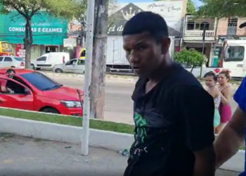 O homem foi levado ao 14º DIP por importunação sexual. Foto: Reprodução