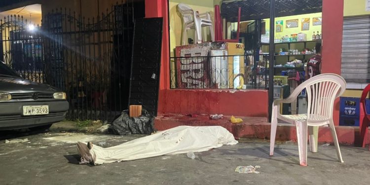 O crime ocorreu em um bar na Zona Centro-Sul de Manaus. Foto: Reprodução