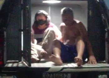 O casal foi preso em flagrante após o crime. Foto: Reprodução