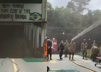 A perícia foi iniciada na tarde desta segunda-feira (16). Foto: Reprodução