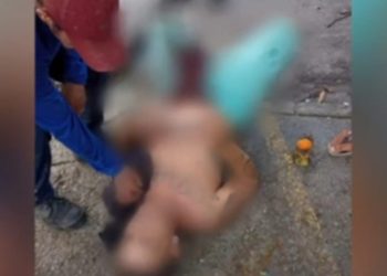 O homem foi socorrido pelo Samu e levado ao hospital. Foto: Reprodução