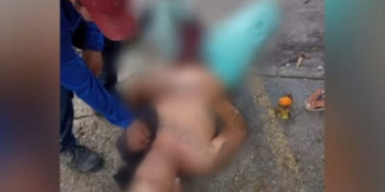 O homem foi socorrido pelo Samu e levado ao hospital. Foto: Reprodução